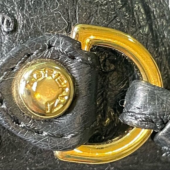 Lorenzi Genuine Ostrich Skin Ladies Handbag - Picture 3 of 11